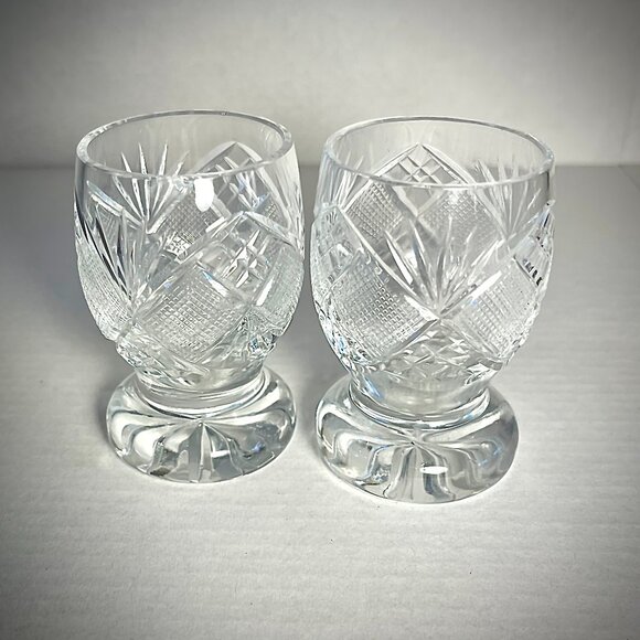 2 CRYSTAL APERITF GLASSES - Picture 1 of 1